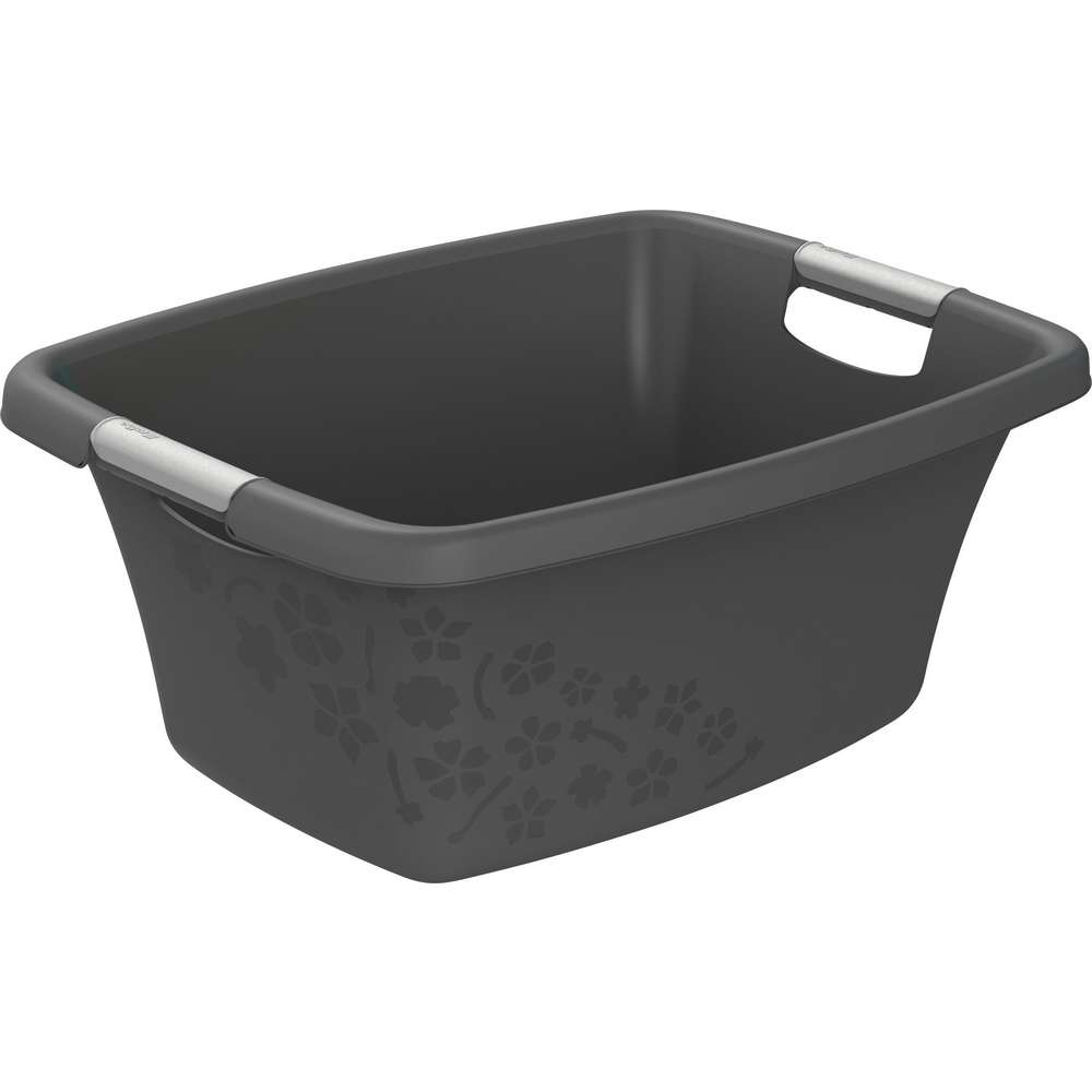 Produktabbildung Rotho Wäschewanne Flowers, 25l, Anthrazit