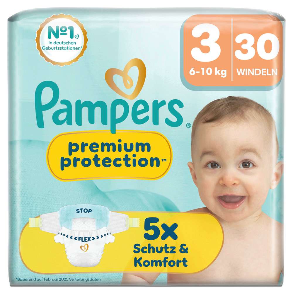Produktabbildung Pampers Windeln Premium Protection Gr. 3 Midi 6-10 kg