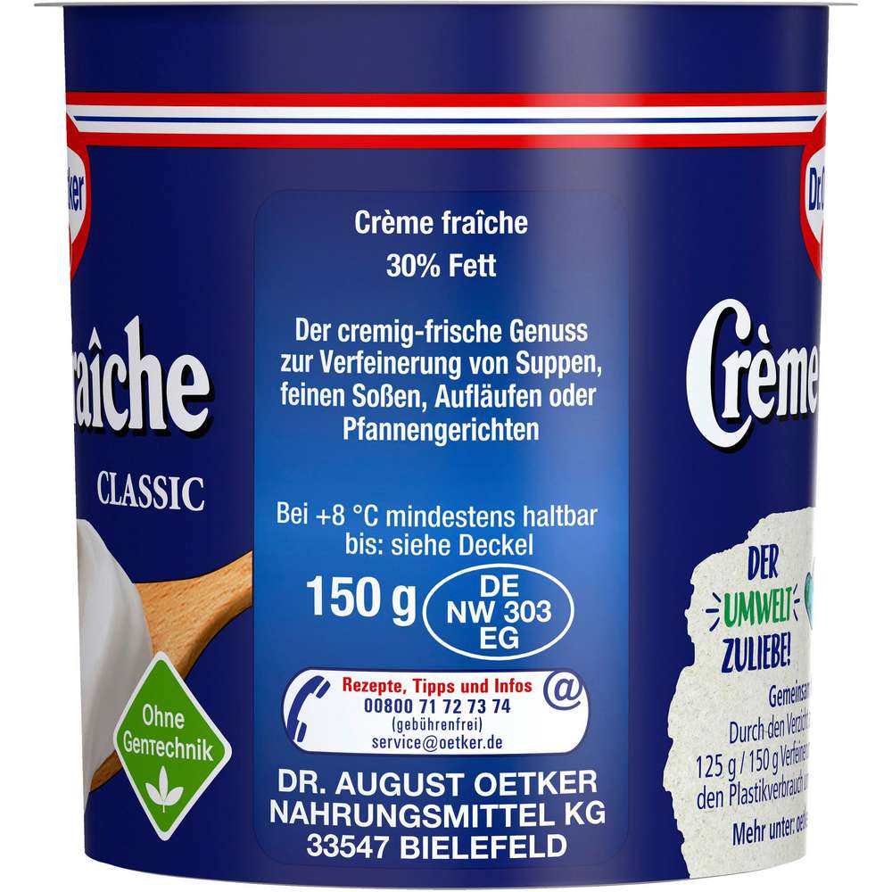 Produktabbildung Dr. Oetker Cremè Fraîche 30% Fett, Classic