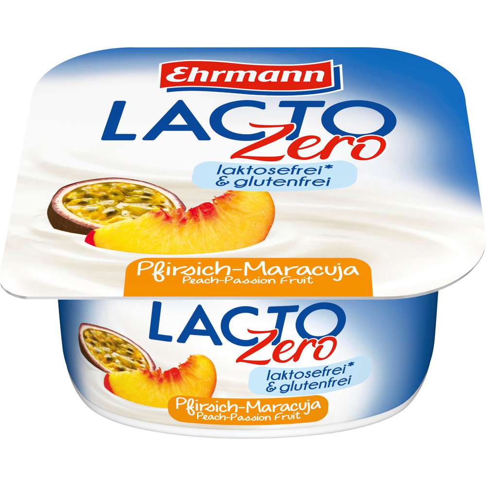 Produktabbildung Ehrmann Quark-Joghurt-Creme Lacto-Zero Pfirsich-Maracuja, laktosefrei