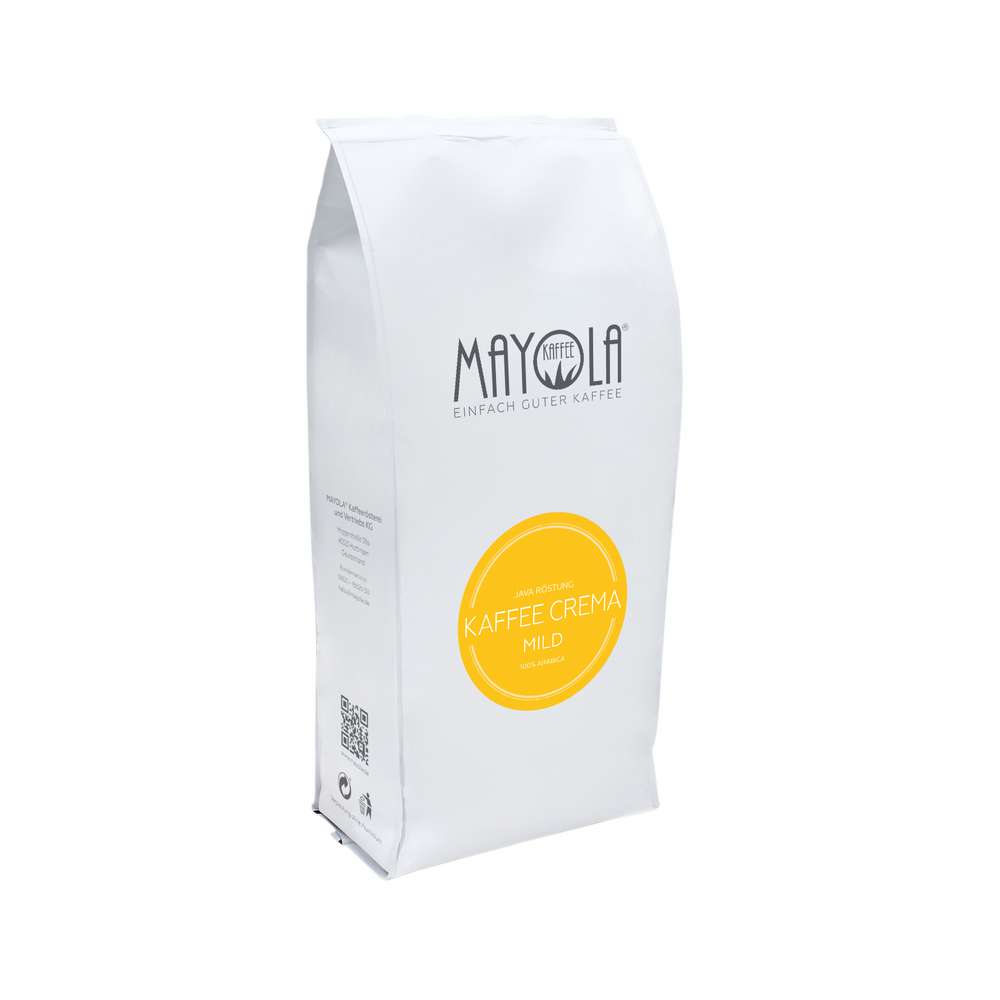 Produktabbildung Mayola Kaffee Crema mild, ganze Bohne