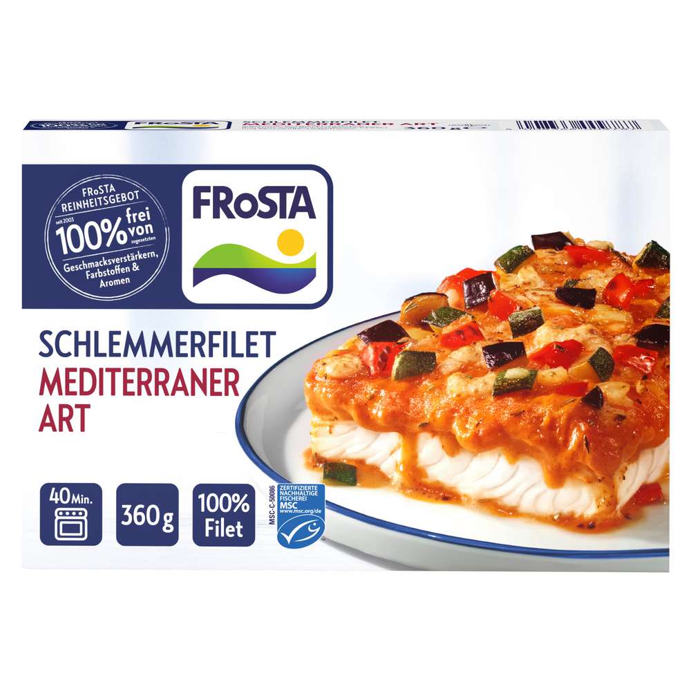 Produktabbildung Frosta MSC Schlemmer-Filet Mediterraner Art, tiefgekühlt