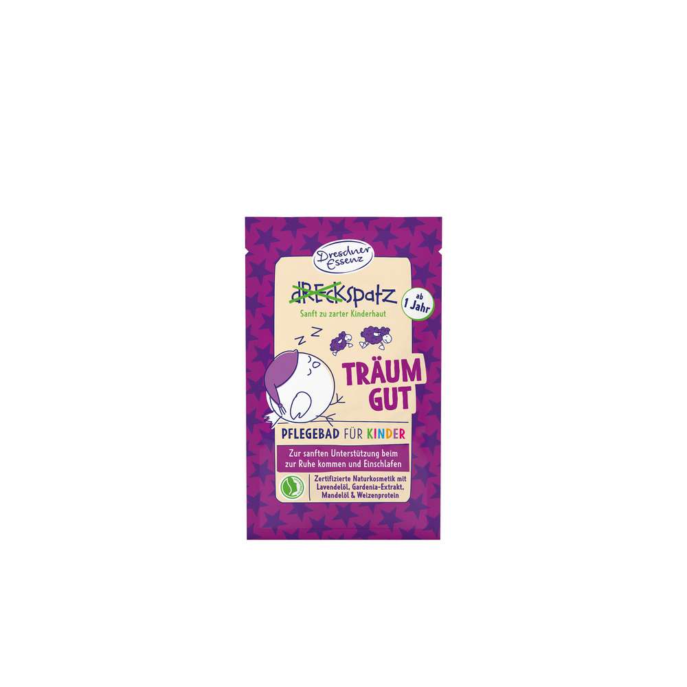 Produktabbildung Dresdner Essenz Pflegebad für Kinder Träum Gut, Lavendelöl/Gardenia-Extrakt/Mandelöl/Weizenprotein