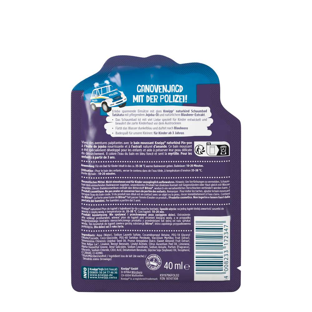 Produktabbildung Kneipp Naturkind Schaumbad, Tatütata