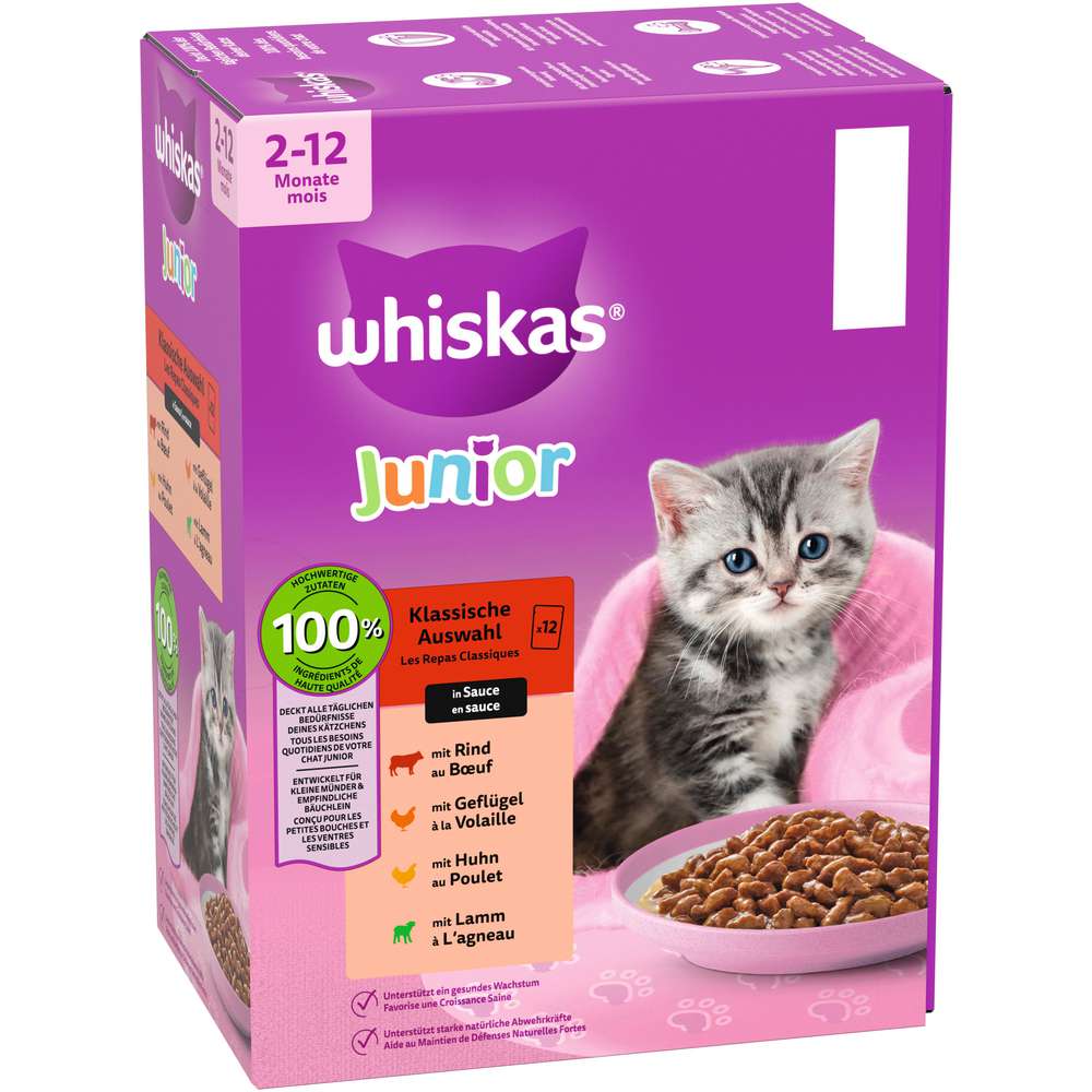Produktabbildung Whiskas Katzen-Nassfutter Kitten, Klassische Auswahl