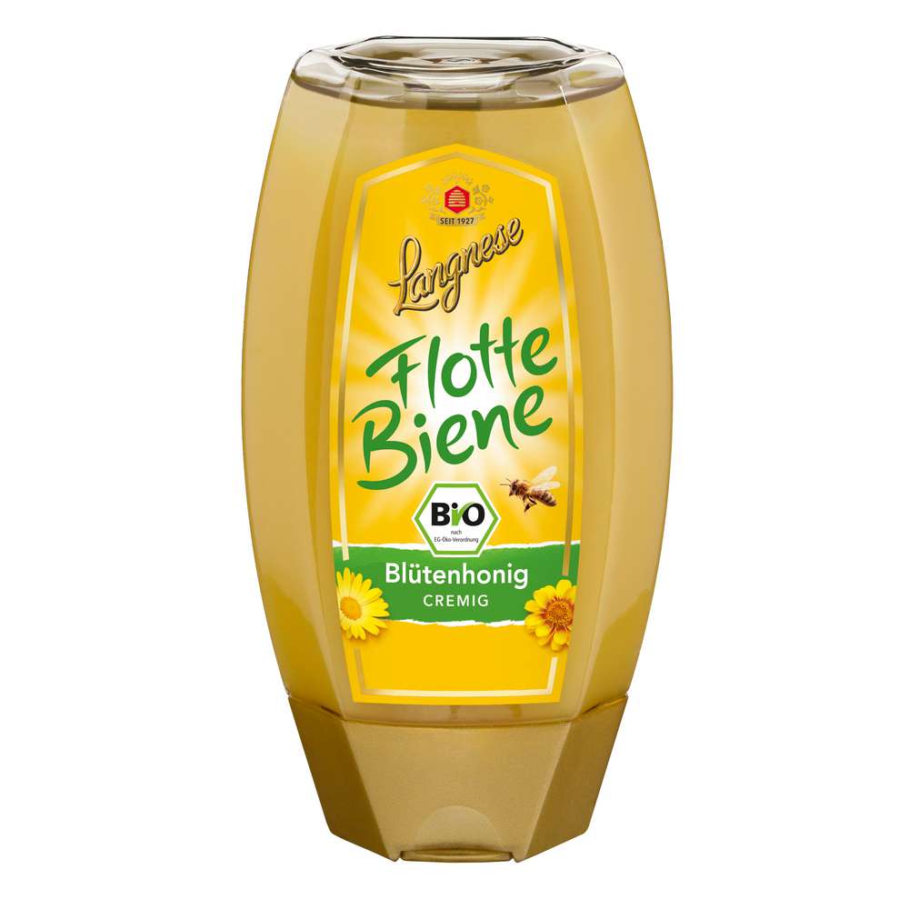 Produktabbildung Langnese Flotte Biene Bio Blütenhonig, cremig