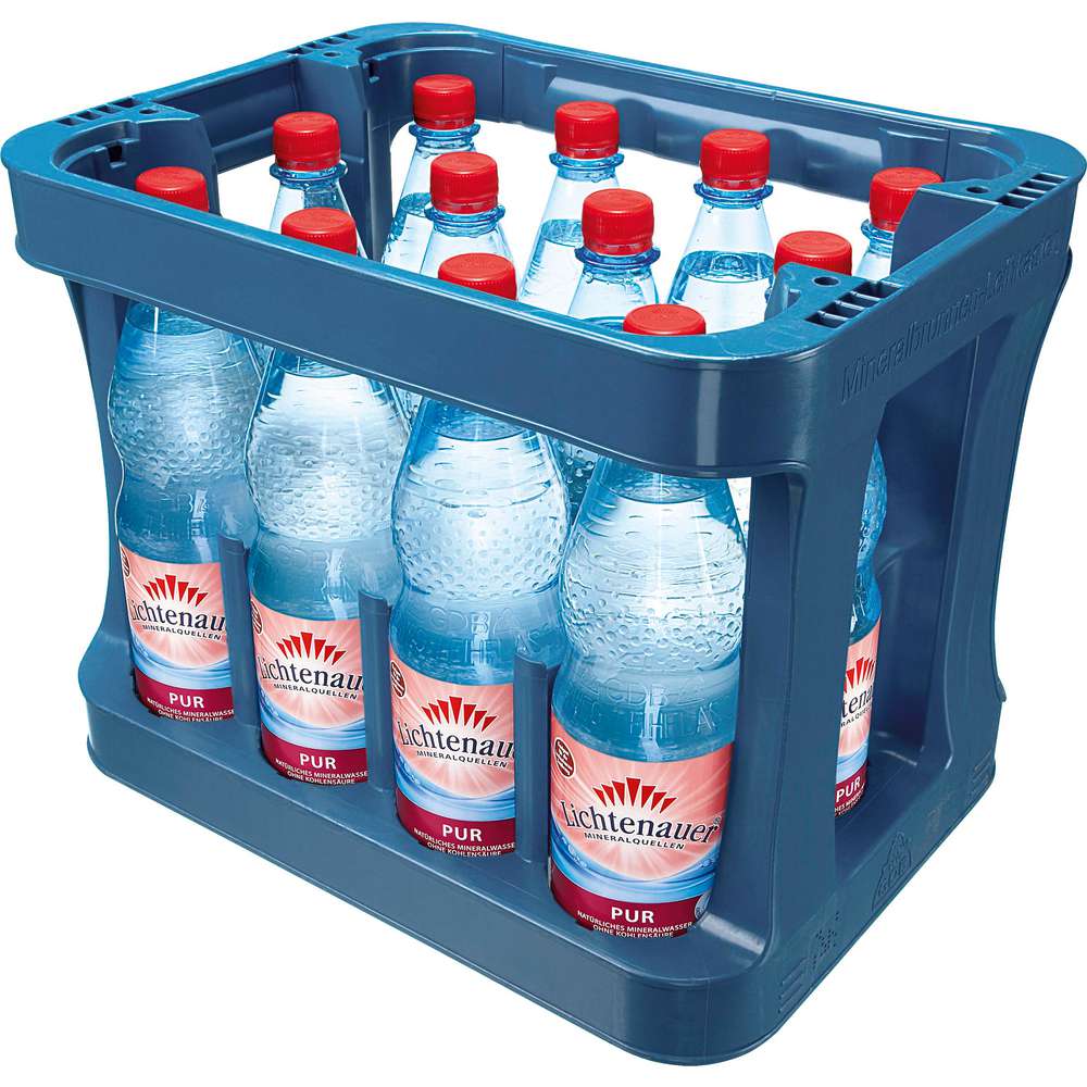 Produktabbildung Lichtenauer Mineralwasser, Pur (12x 1,000 Liter)