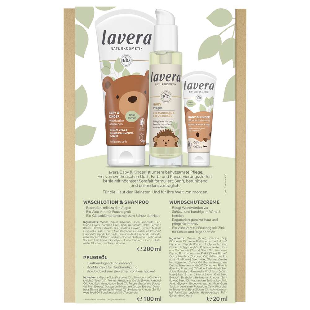 Produktabbildung lavera Geschenk-Set, Shampoo/Öl/Wundschutz