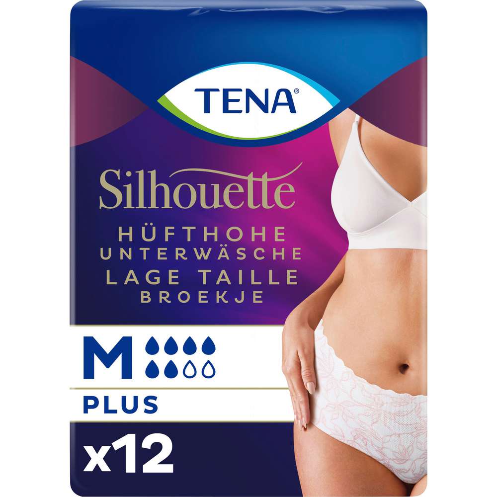 Produktabbildung Tena Silhouette Hüfthohe Unterwäsche, weiss Gr. M