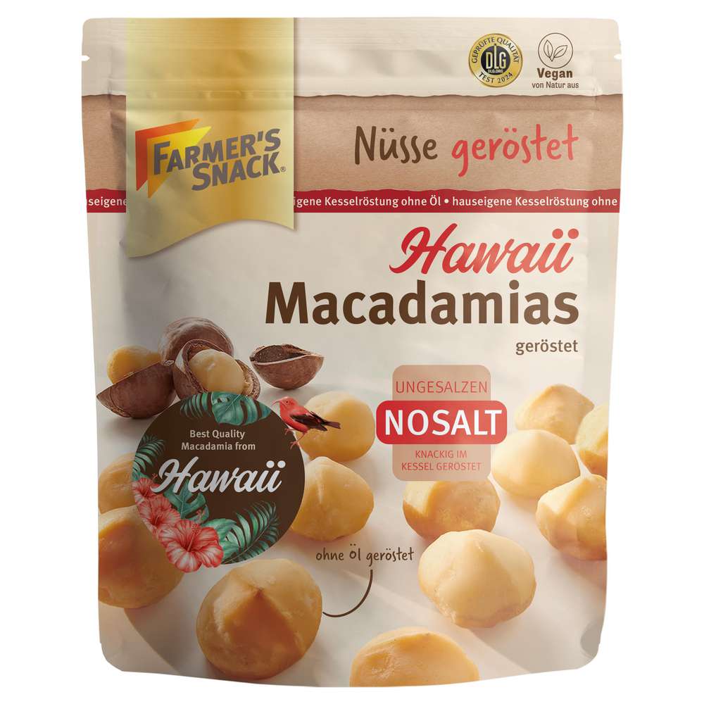 Produktabbildung Farmer's Snack Macadamias Nüsse geröstet