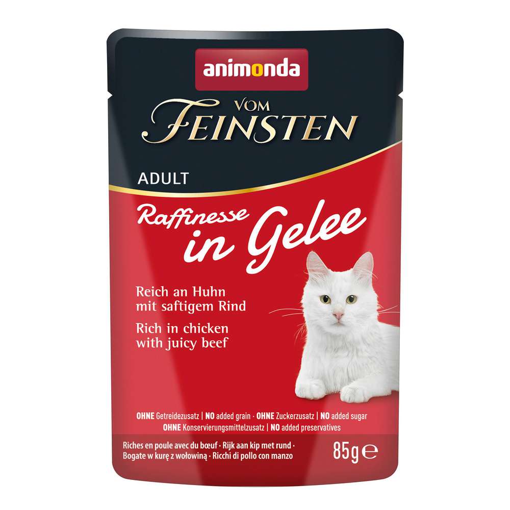 Produktabbildung animonda Katzen-Nassfutter vom Feinsten, Huhn/Rind/Gelee