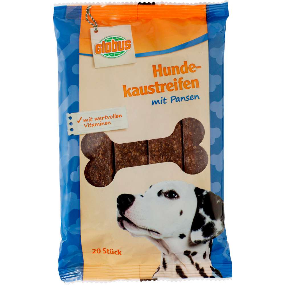 Produktabbildung GLOBUS Hunde Kaustreifen, Pansen