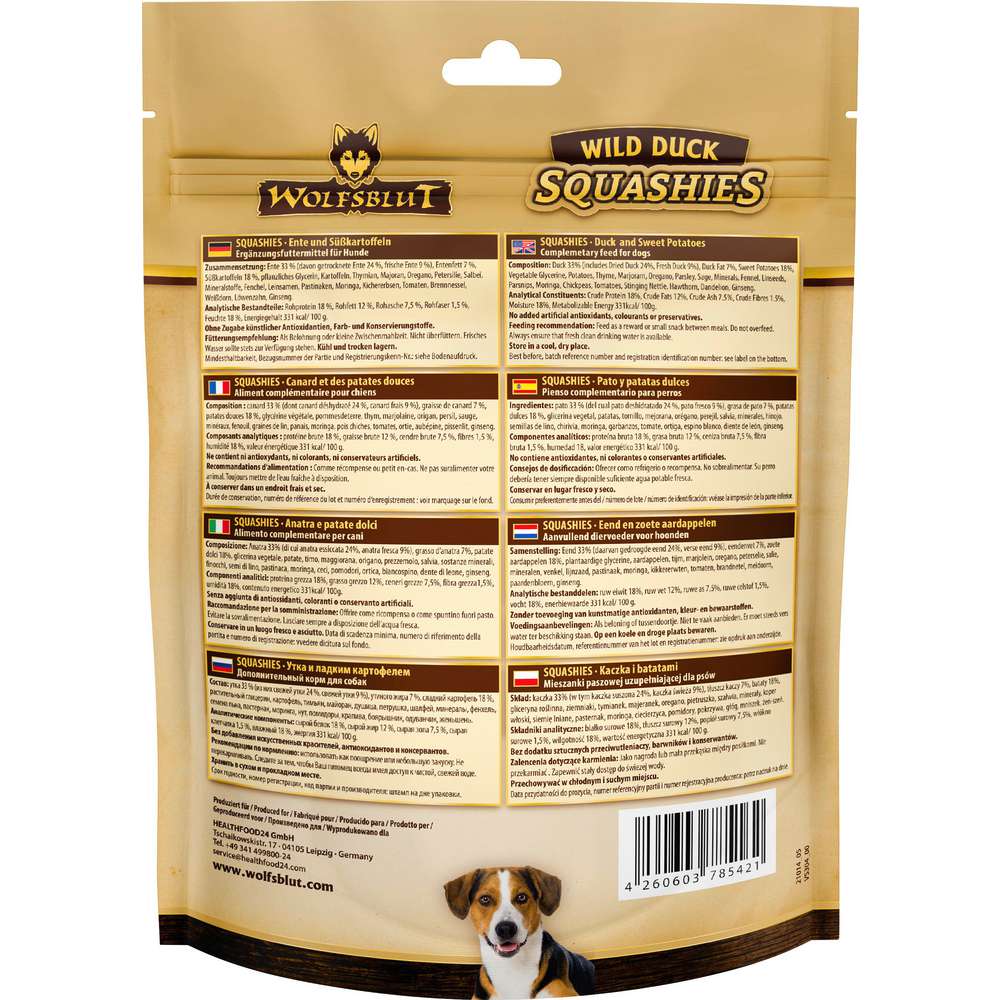 Produktabbildung Wolfsblut Hunde-Snack, Wild Duck,  Ente & Süßkartoffeln