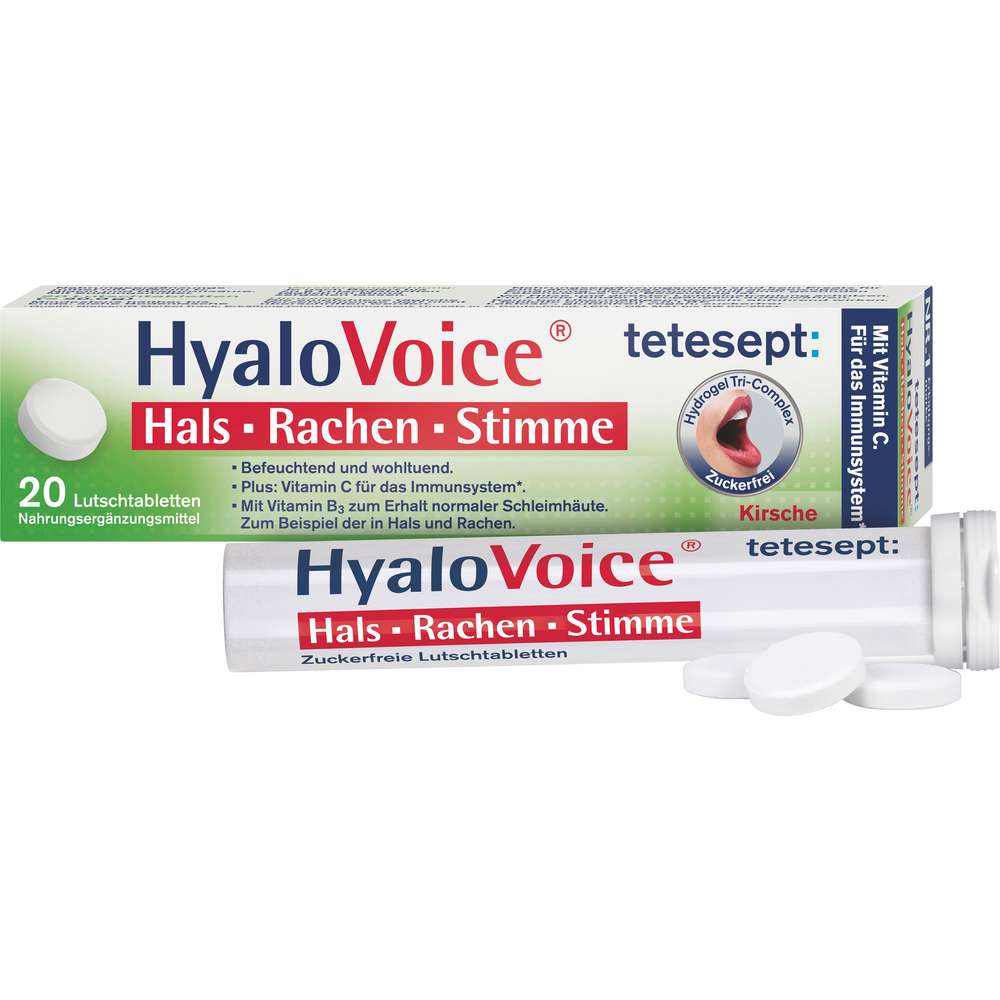Produktabbildung tetesept Hyalo Voive Lutschtabletten