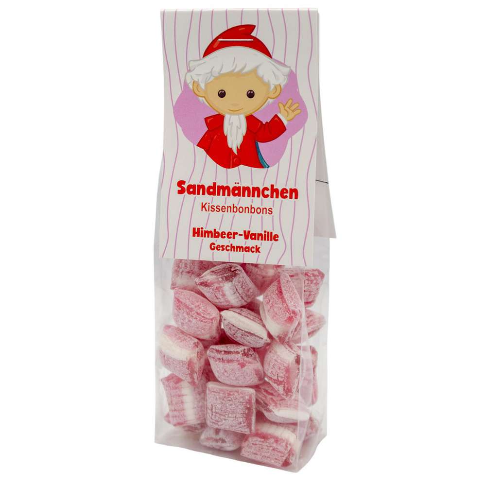 Produktabbildung Bonbonmann Sandmännchen Kissenbonbons, Himbeer-Vanille