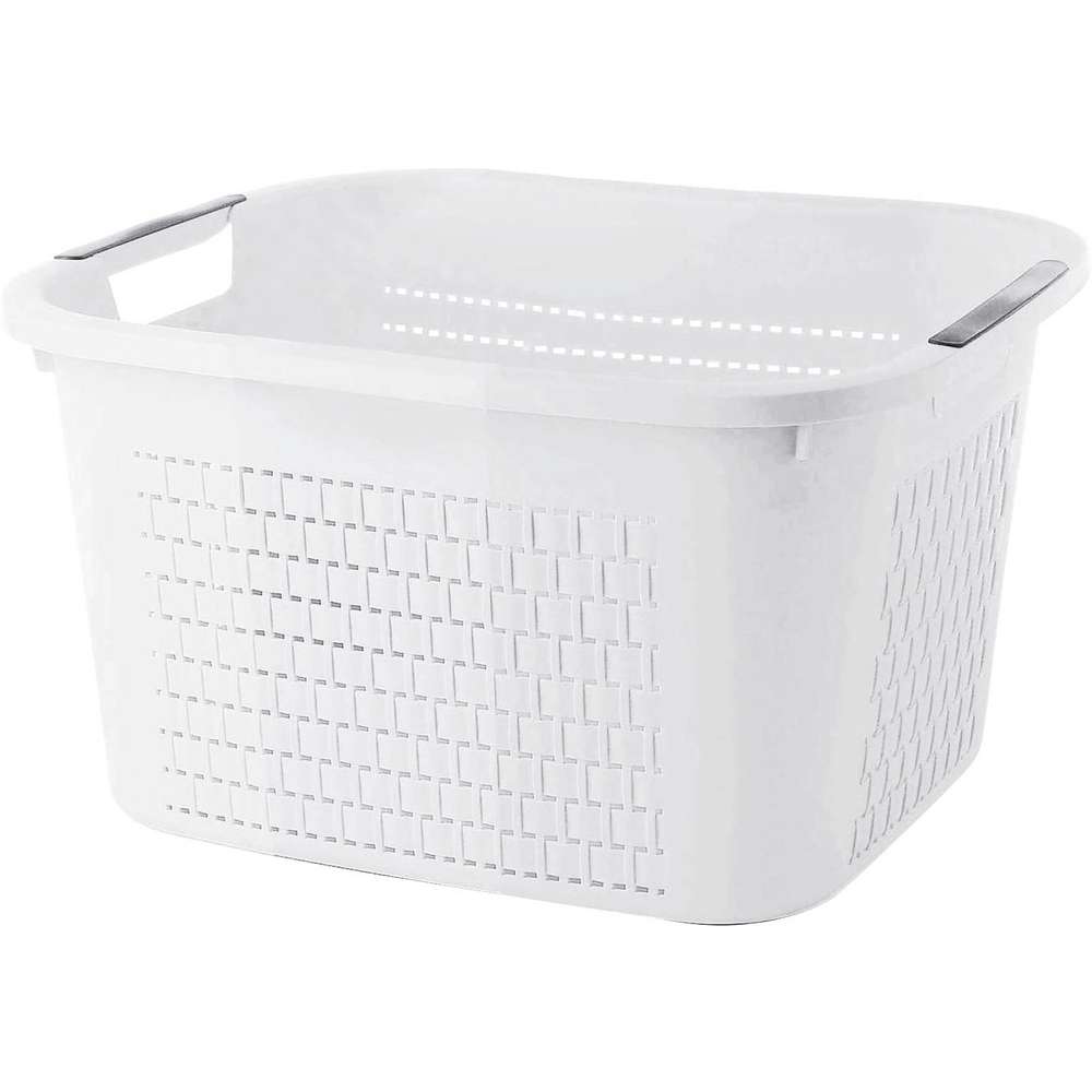 Produktabbildung Rotho Wäschekorb 22 l Country, weiss