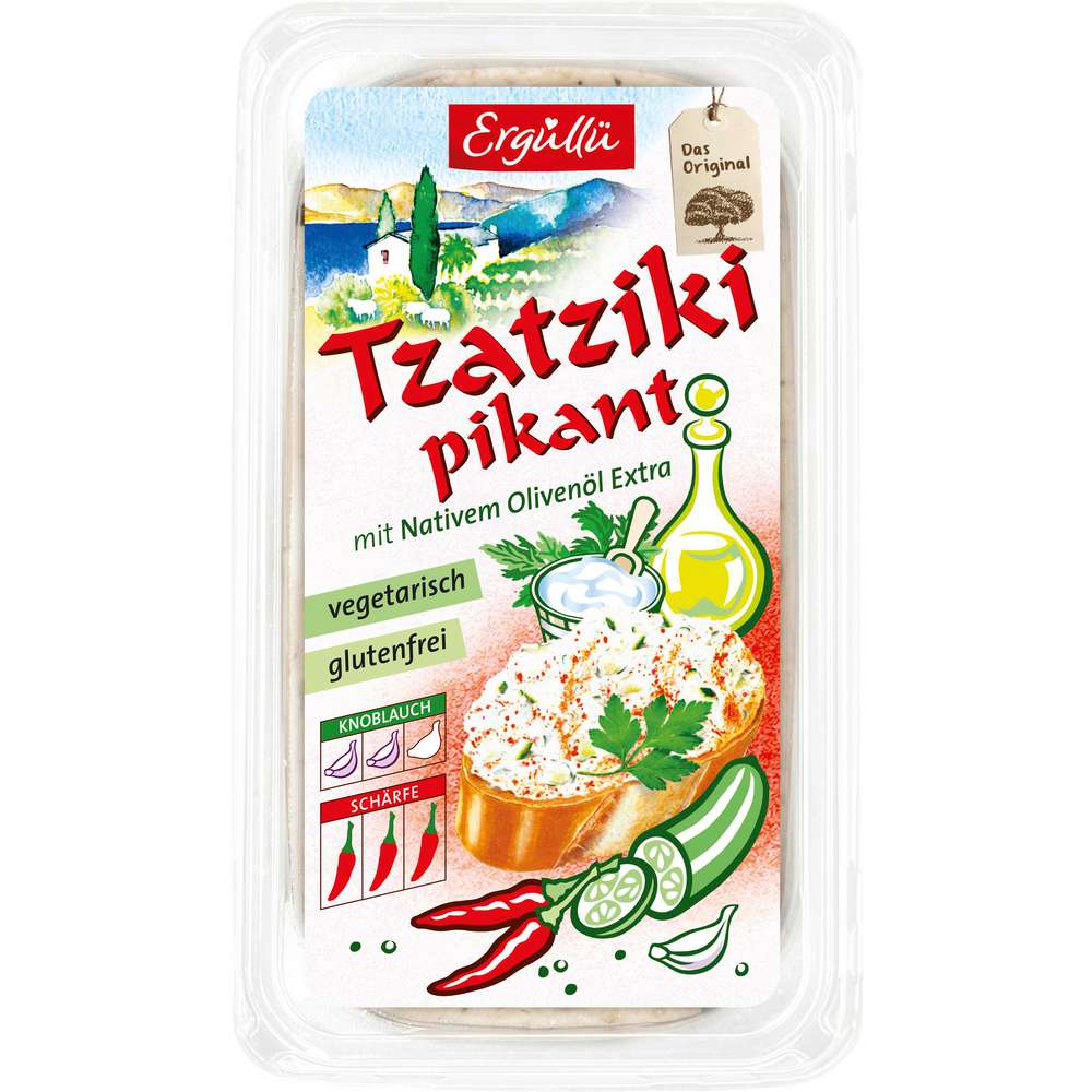 Produktabbildung Ergüllü Tzatziki Pikant, Aufstrich