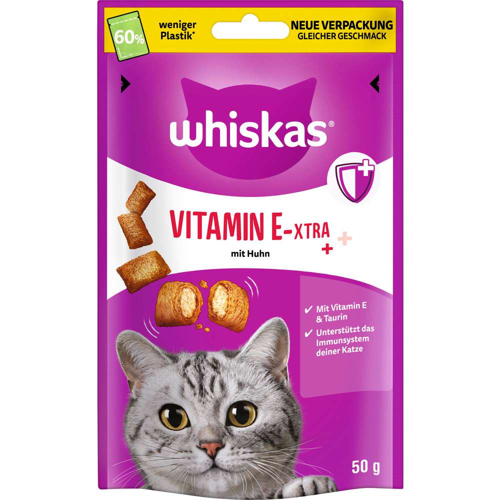 Produktabbildung Whiskas Katzen-Snack, Vitamin E-Xtra/Huhn
