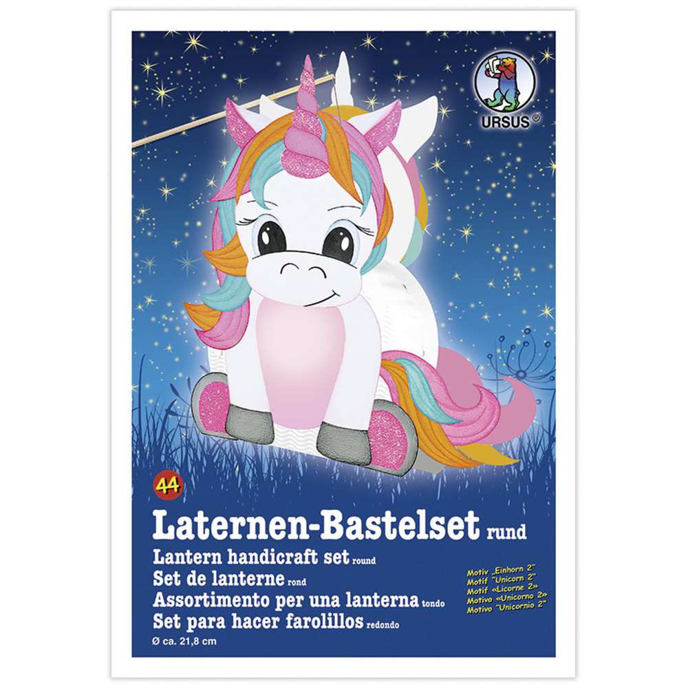 Produktabbildung Ursus Laternen Bastelset Einhorn 