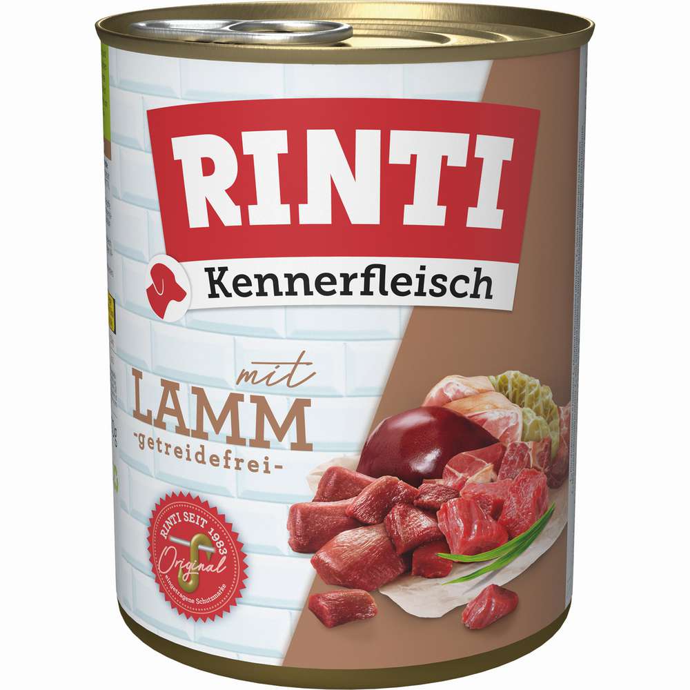 Produktabbildung Rinti Hunde-Nassfutter, Kennerfleisch, Lamm