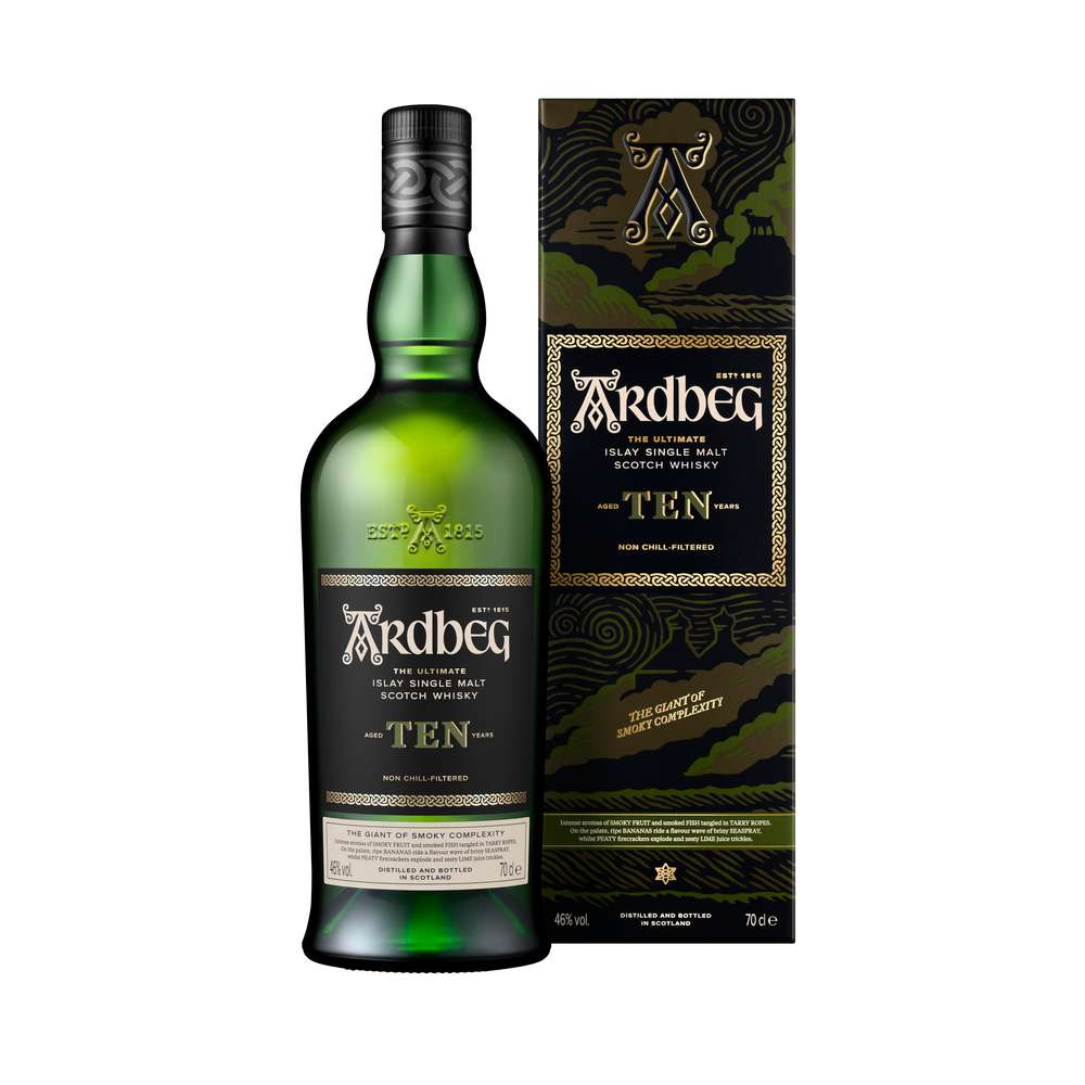 Produktabbildung Ardbeg Islay Single Malt Scotch Whisky 10 Jahre 46%
