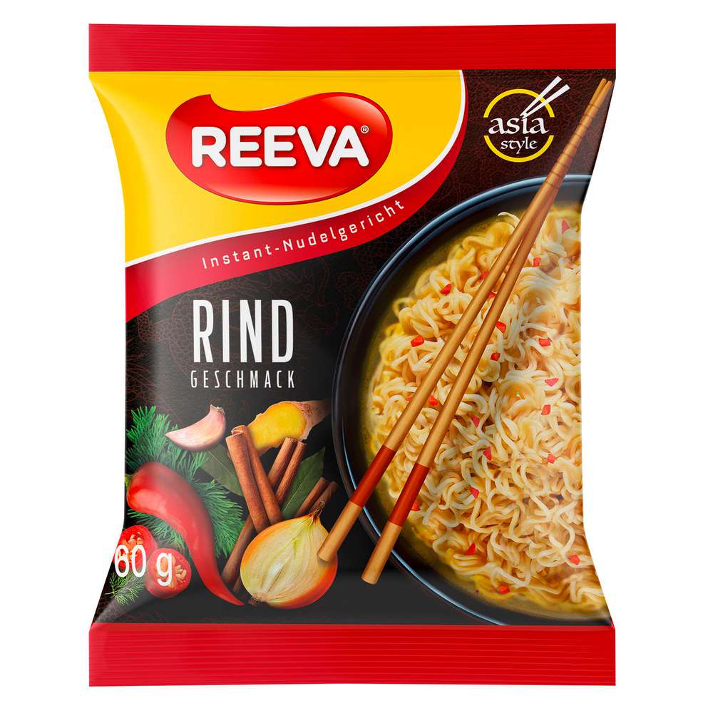Produktabbildung Reeva Instant-Nudelgericht, Rind Geschmack