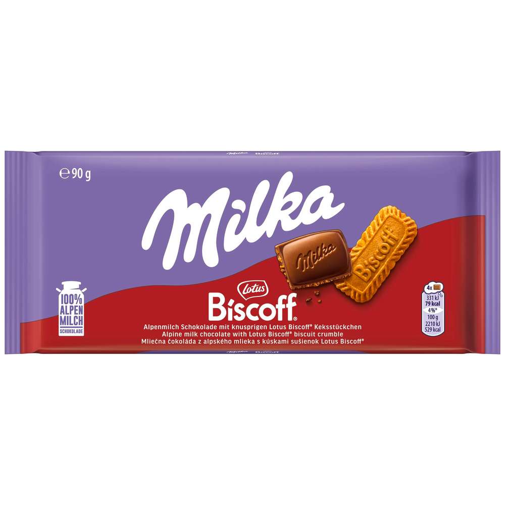 Produktabbildung Milka Tafelschokolade Biscoff
