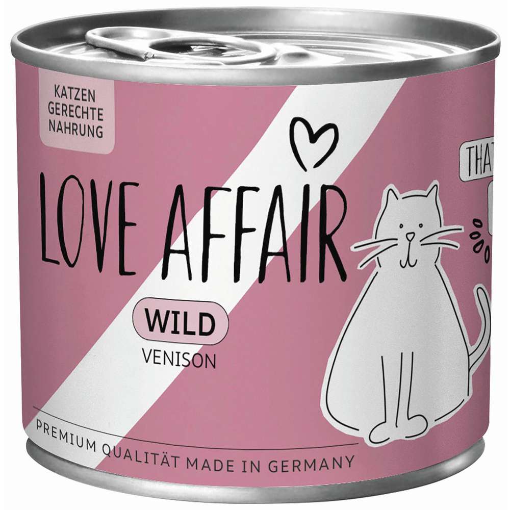 Produktabbildung Hardys Manufaktur Katzen-Nassfutter Love Affair, Wild
