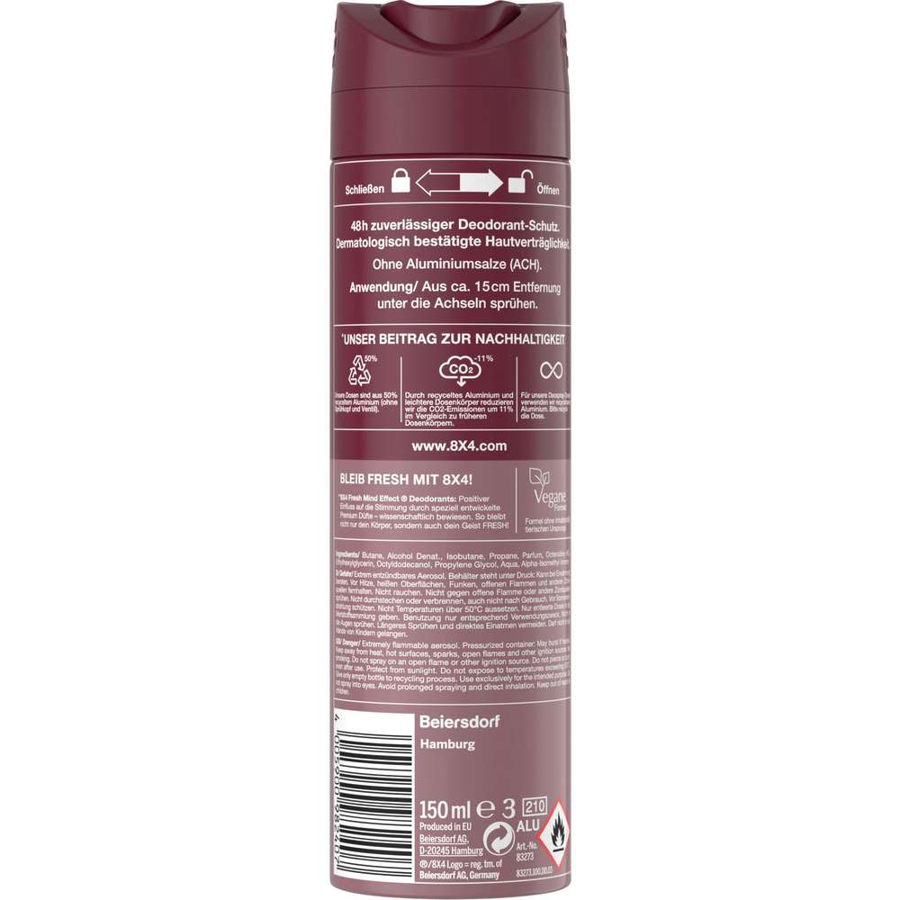 Produktabbildung 8x4 Deospray No. 18 Million Nights