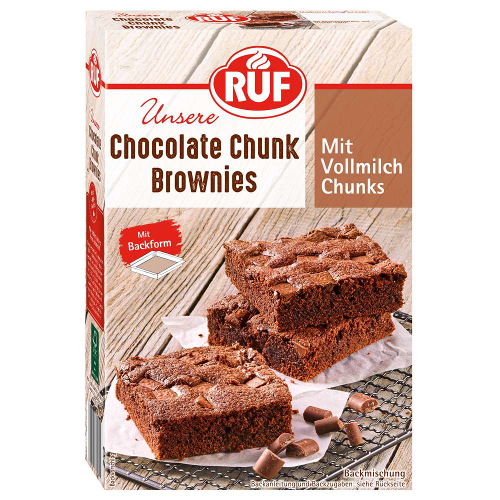 Produktabbildung RUF Backmischung Chocolate-Chunk Brwonies
