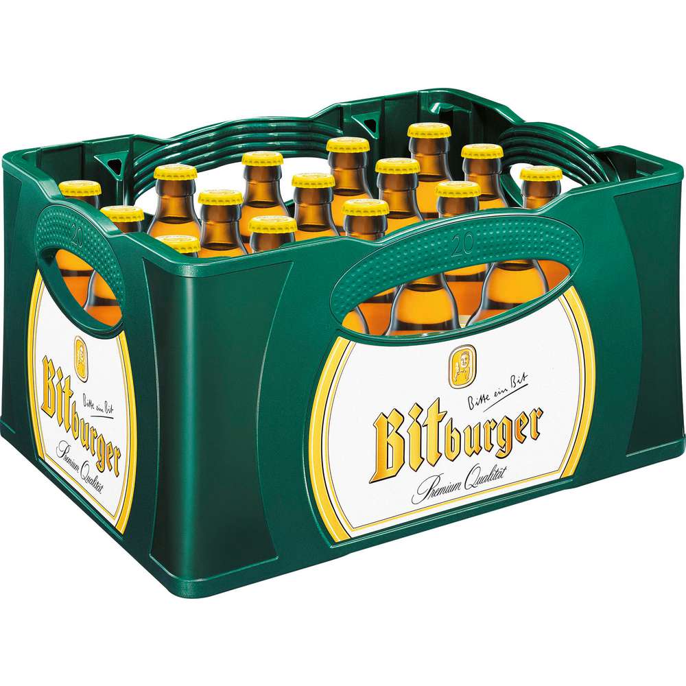 Produktabbildung Bitburger Biermischgetränk, Stubbi, Radler 2,5 % (20x 0,330 Liter)