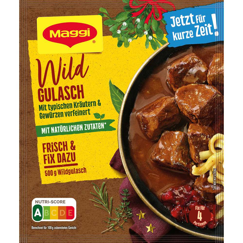 Produktabbildung Maggi Fix-Würzmischung, Wildgulasch