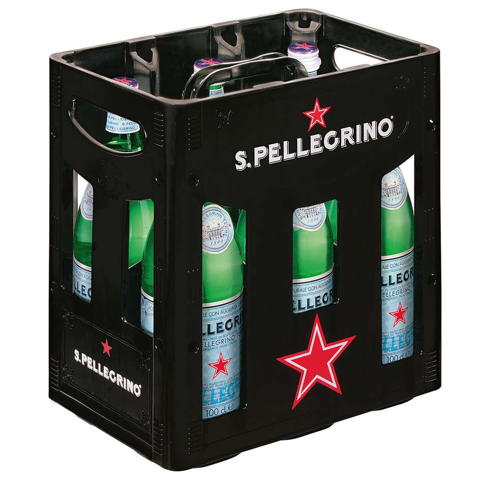 Produktabbildung San Pellegrino Mineralwasser, mit Kohlensäure (6x 1,000 Liter)