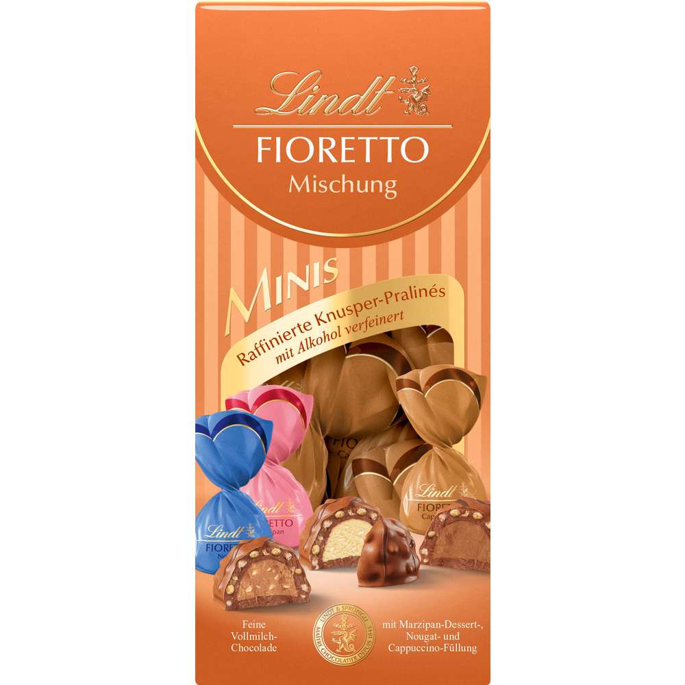 Produktabbildung Lindt Fioretto Schoko-Parlinen, Mini-Mix, Alkohol