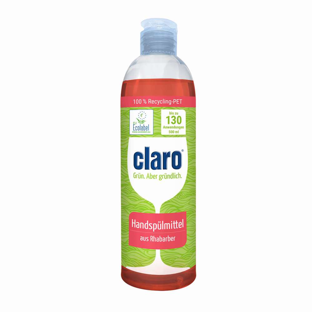 Produktabbildung claro Geschirrspülmittel, Rhabarber