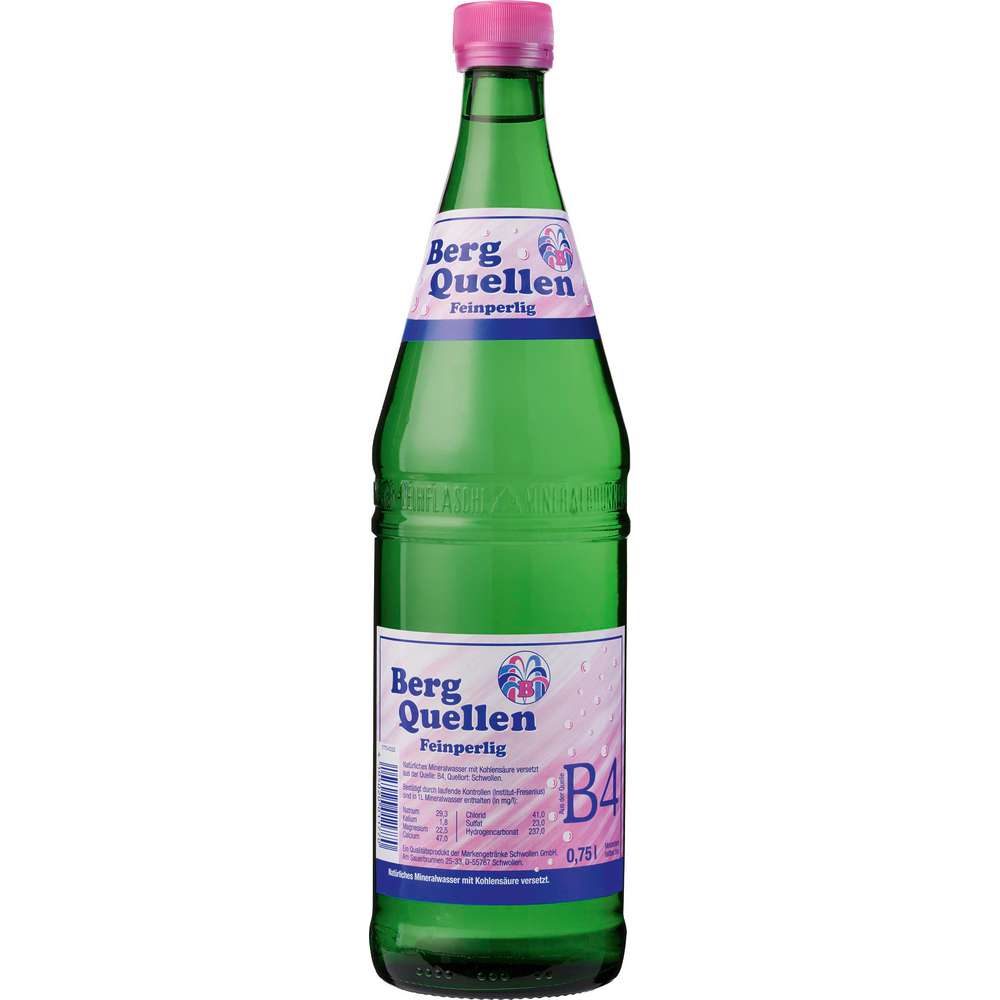 Produktabbildung Berg Quellen Mineralwasser, Feinperlig