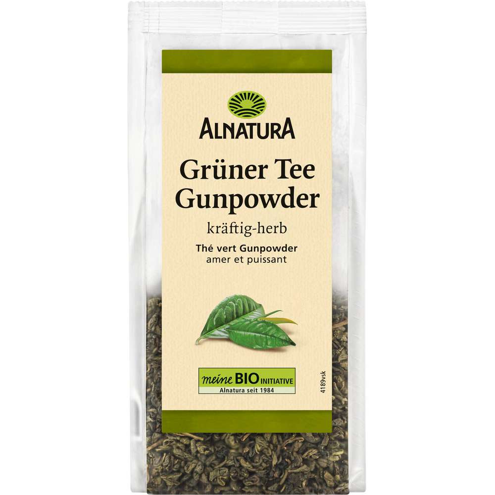 Produktabbildung Alnatura Bio Grüner Tee lose, Gunpowder