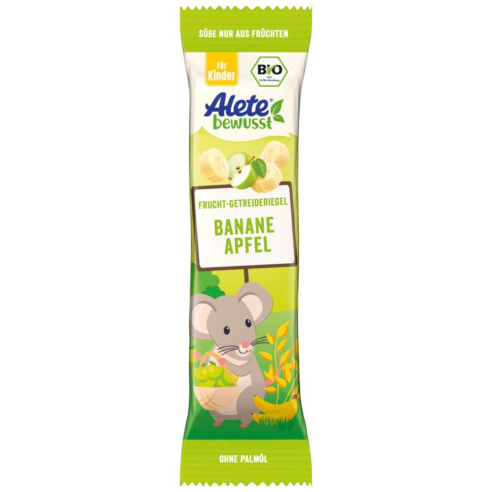 Produktabbildung Alete Kinder Getreide Riegel, Banane Apfel