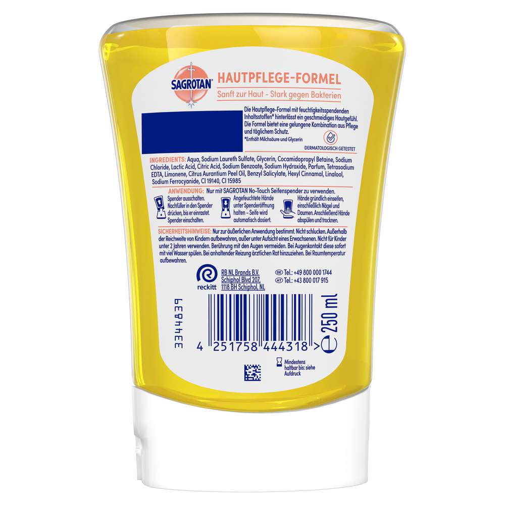 Produktabbildung Sagrotan Flüssige Handseife Nachfüller Kids, Citrus
