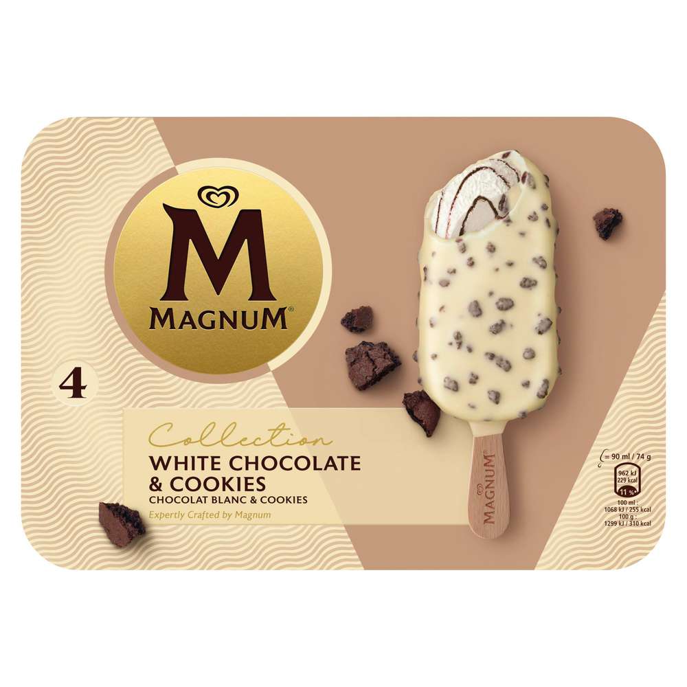 Produktabbildung Magnum Stiel-Eis, White Chocolate & Cookies