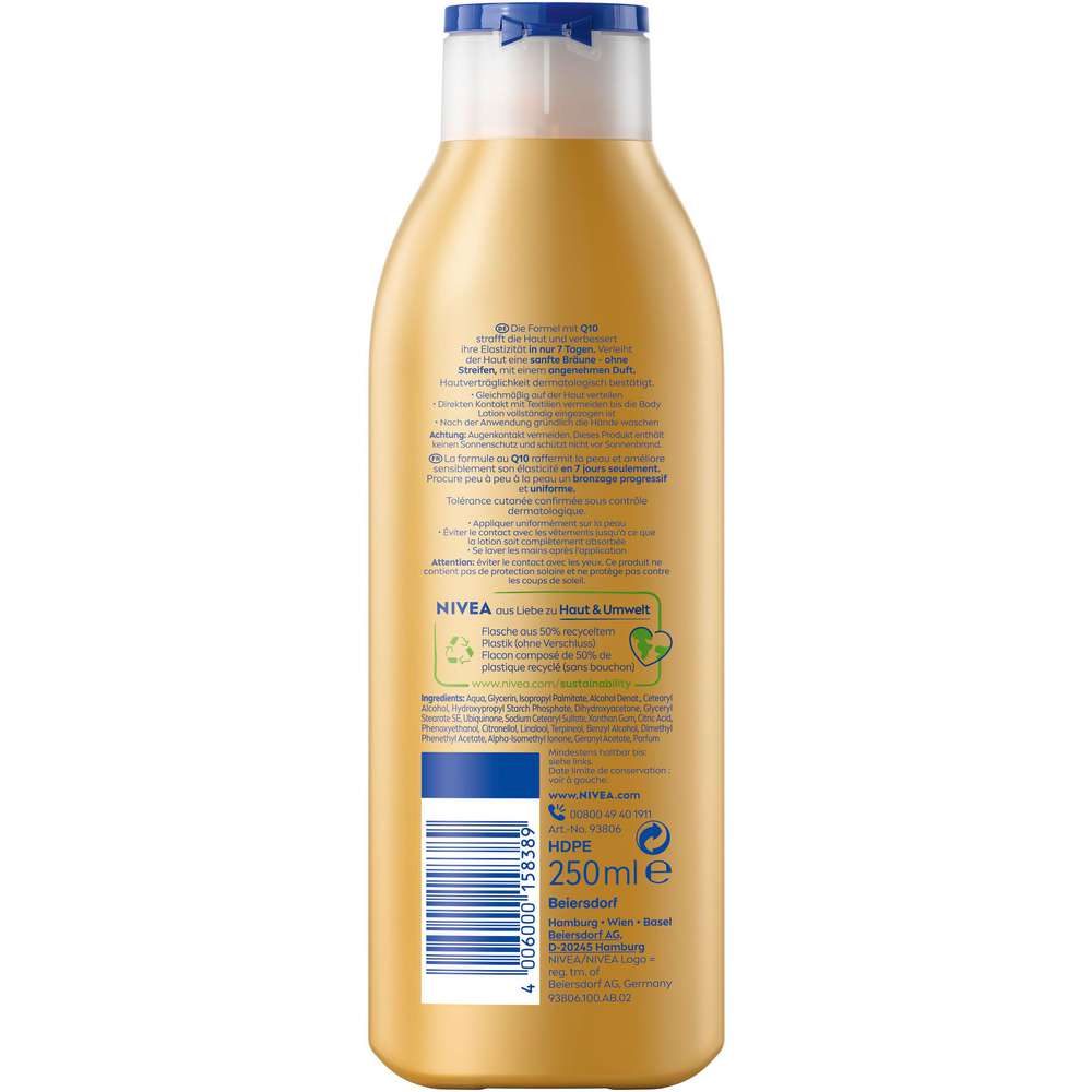 Produktabbildung Nivea Bodylotion Straffend+Bräunend Q10