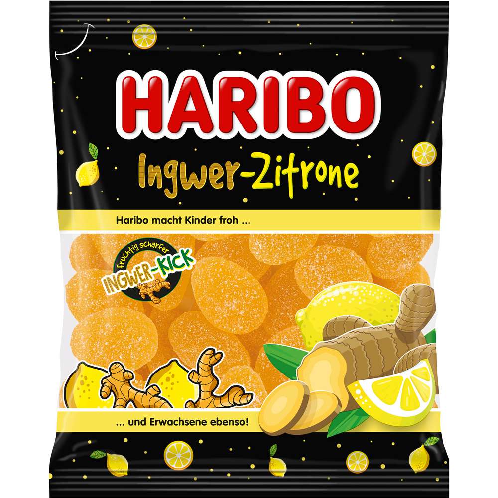 Produktabbildung Haribo Fruchtgummi Ingwer Zitrone