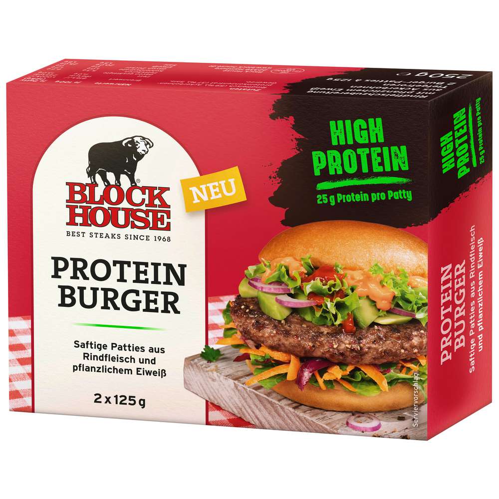Produktabbildung Block House Protein Burger, 2 x 125g