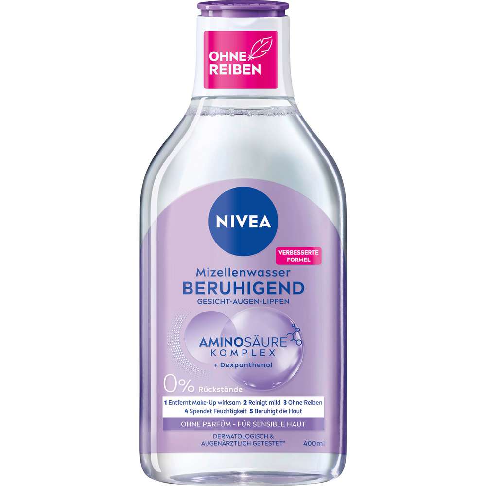 Produktabbildung Nivea Mizellenwasser, für sensible Haut, beruhigend