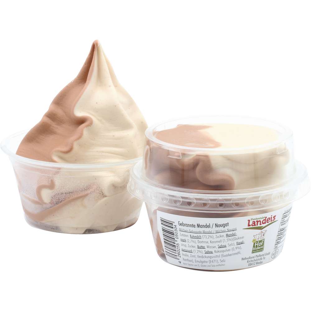 Produktabbildung Hofmolkerei Pleißenthal Landeis Gebrannte Mandel/Nougat
