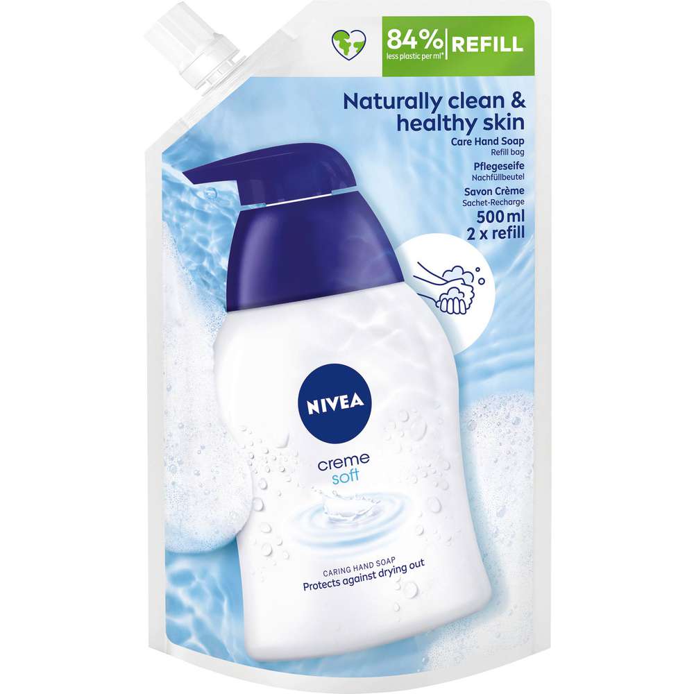 Produktabbildung Nivea Flüssigseife Nachfüllbeutel, Creme soft