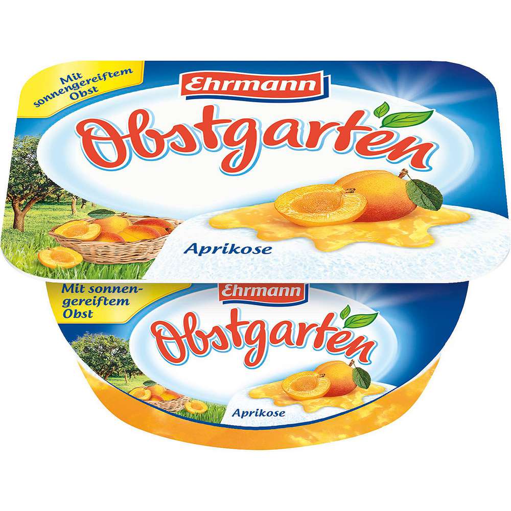 Produktabbildung Ehrmann Obstgarten, Fruchtquark Aprikose