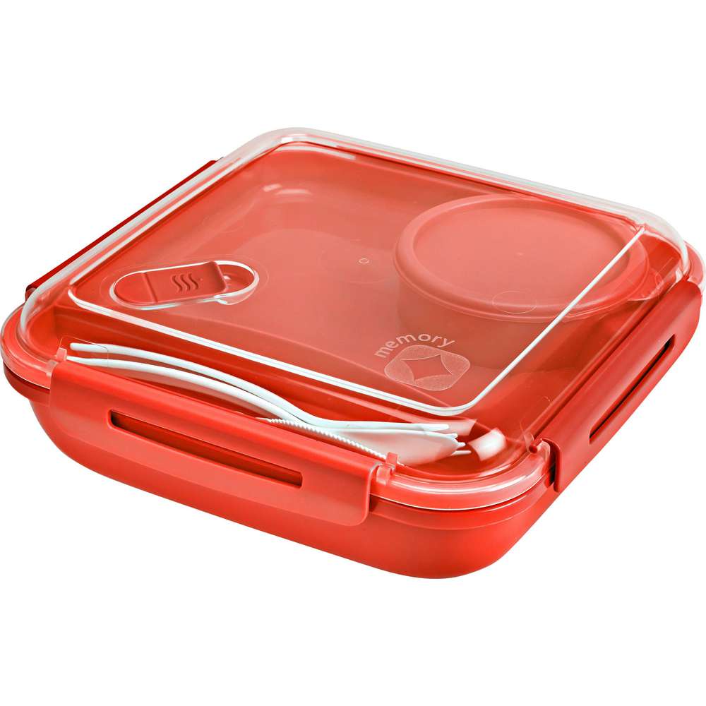 Produktabbildung Rotho Lunchbox Memory 1,1l, Papaya Rot
