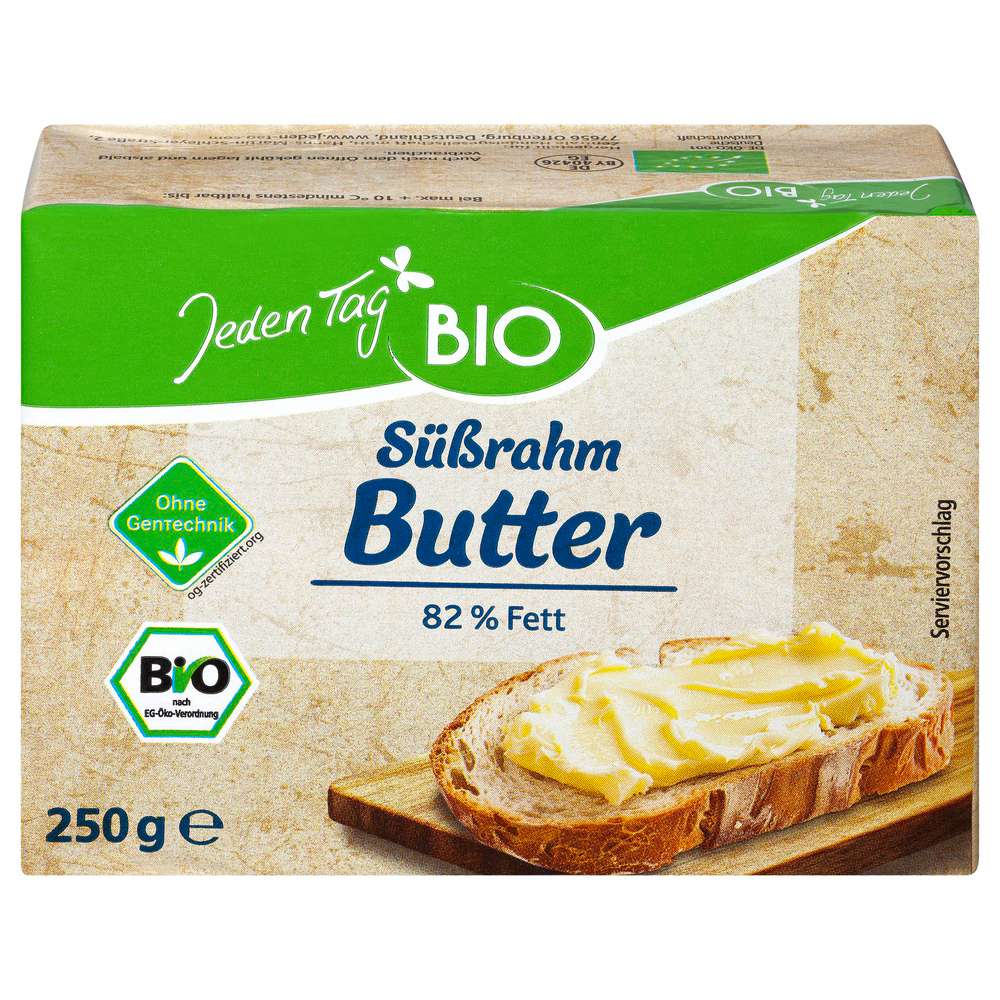 Produktabbildung Jeden Tag Bio Süßrahmbutter