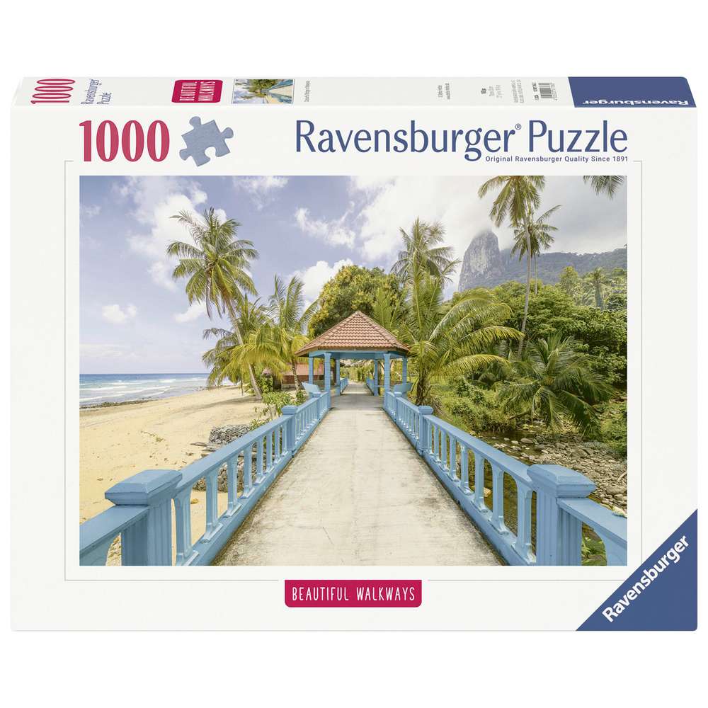 Produktabbildung Ravensburger Puzzle 1000 Teile, Farbenfrohe Brücke in Malaysia